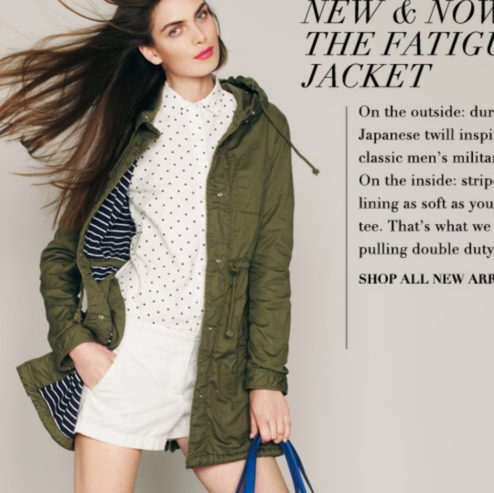 Utility Fatigue Jacket J Crew Size XS